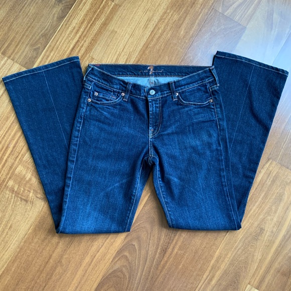 7 for all mankind Flare Jeans size 30 EUC - Picture 6 of 9